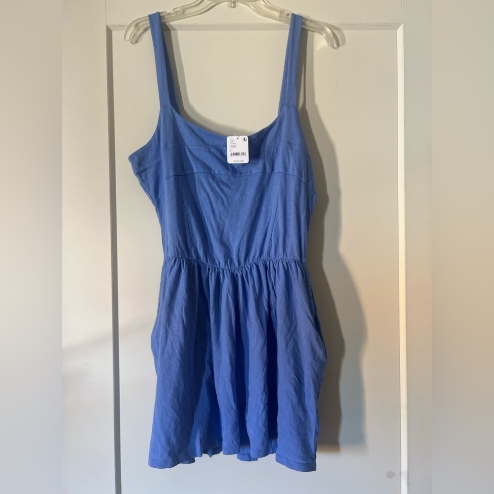 Free People Blue dress, Pockets NWT